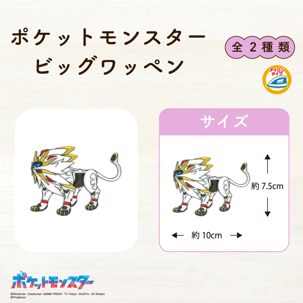 ポケットモンスター<br>ビックシールワッペン3