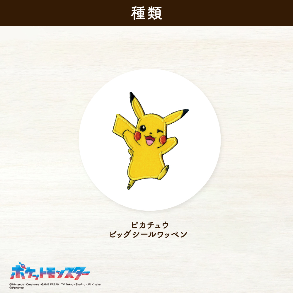 ポケットモンスター<br>ビックシールワッペン4