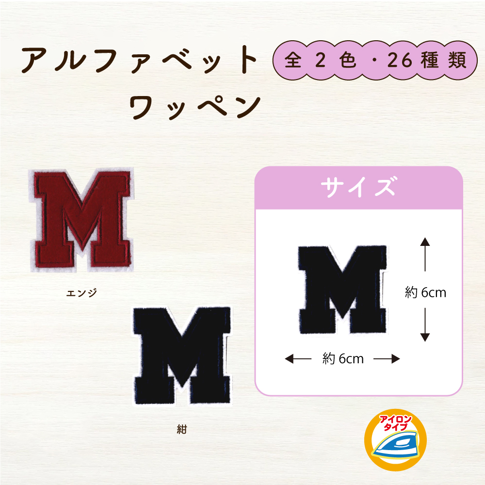 アルファベットワッペン