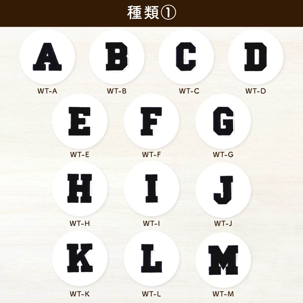 アルファベットワッペン