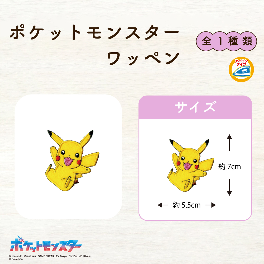 ポケットモンスターワッペン